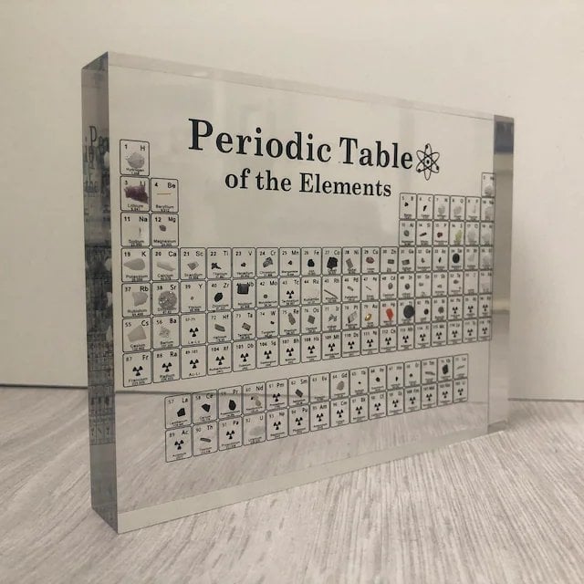 ATOMICA – PERIODIC TABLE WITH REAL ELEMENTS