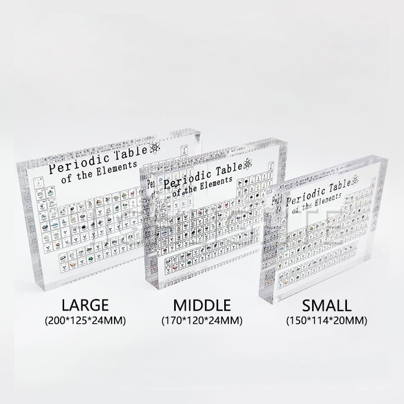 ATOMICA – PERIODIC TABLE WITH REAL ELEMENTS