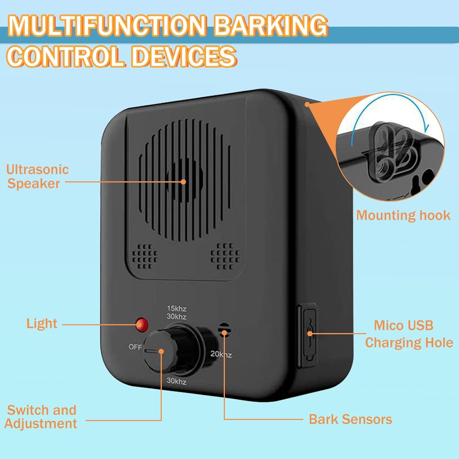 Ultrasonic Dog Barking Control Device