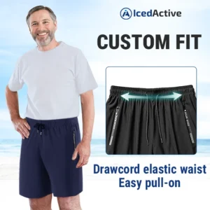 IcedActive – Unisex Ice Silk Quick Drying Stretch Shorts