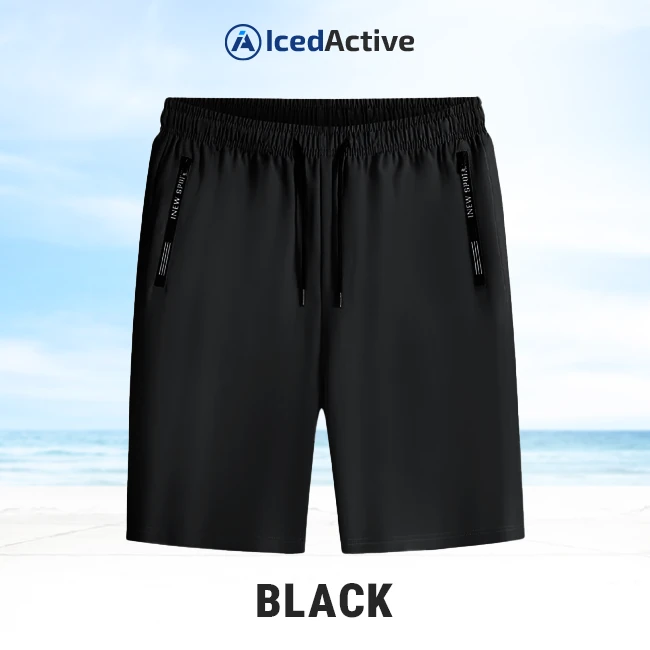 IcedActive – Unisex Ice Silk Quick Drying Stretch Shorts