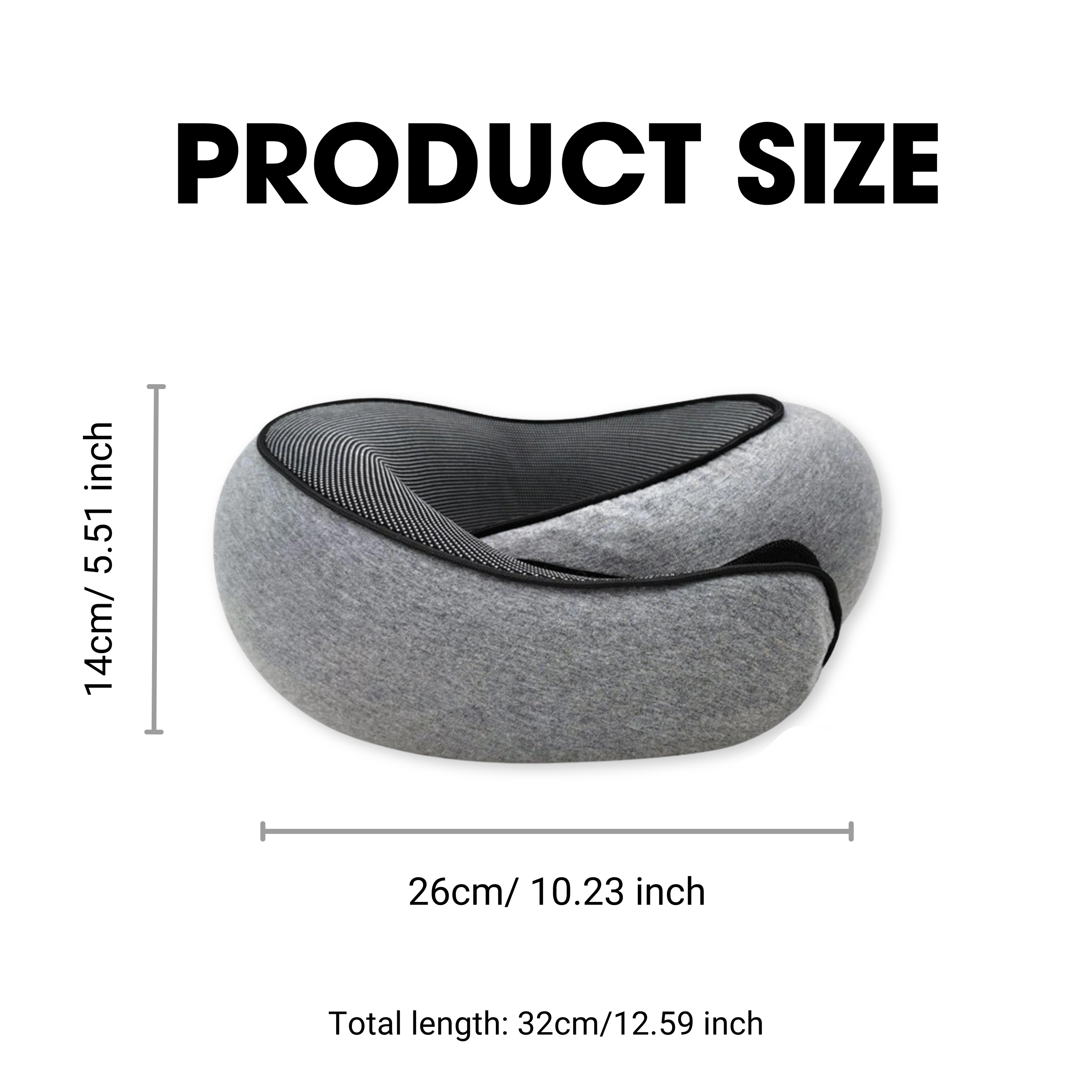 2024 New Travel Neck Pillow Memory Foam