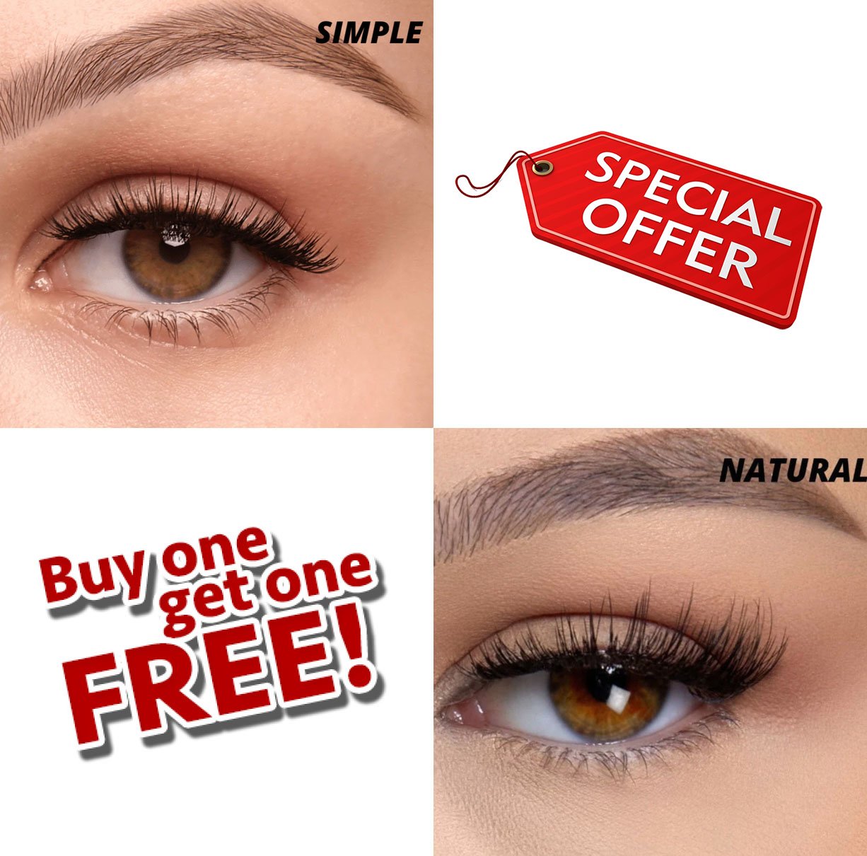 Buy 1 Get 1 Free – Reusable Magnetic Eyelashes