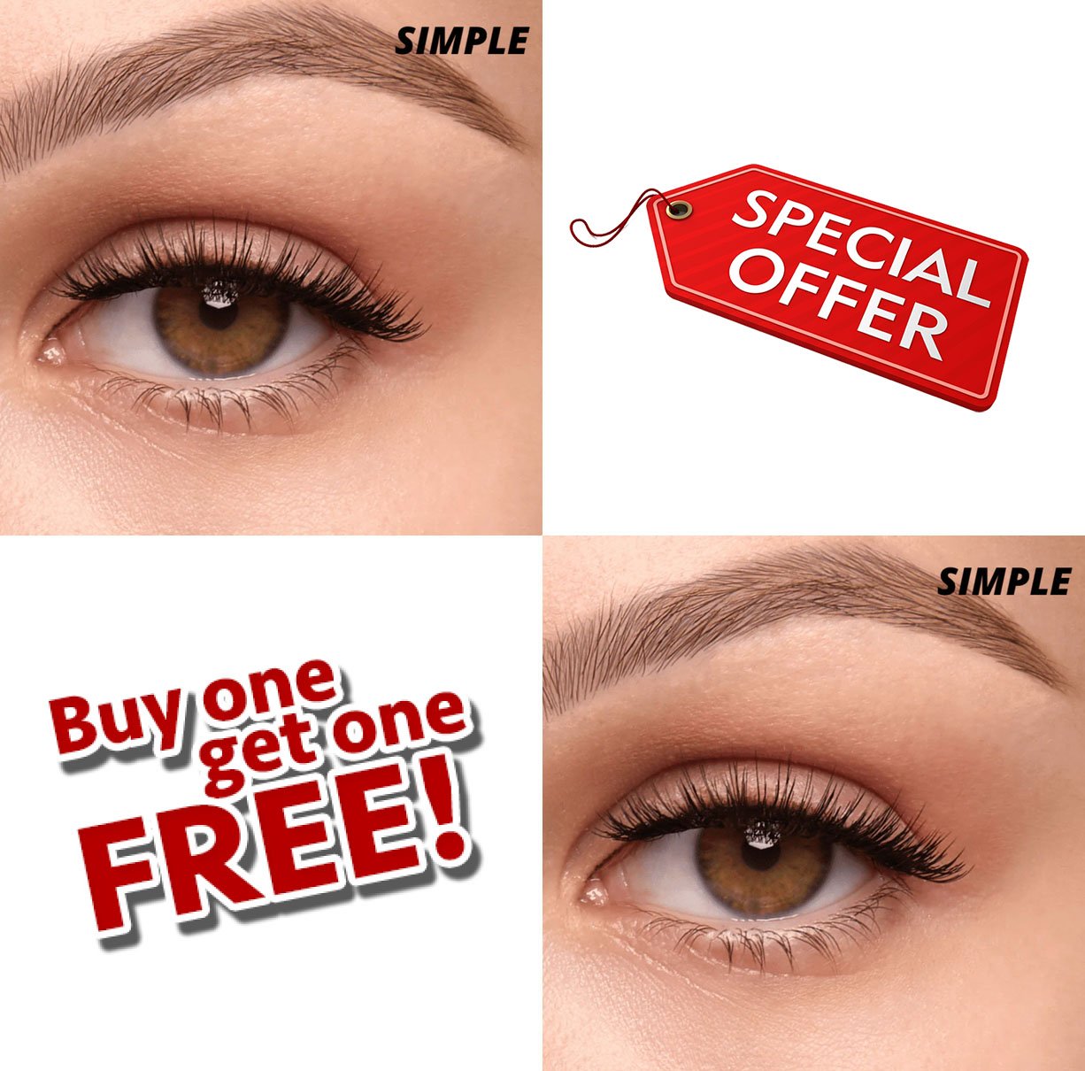 Buy 1 Get 1 Free – Reusable Magnetic Eyelashes