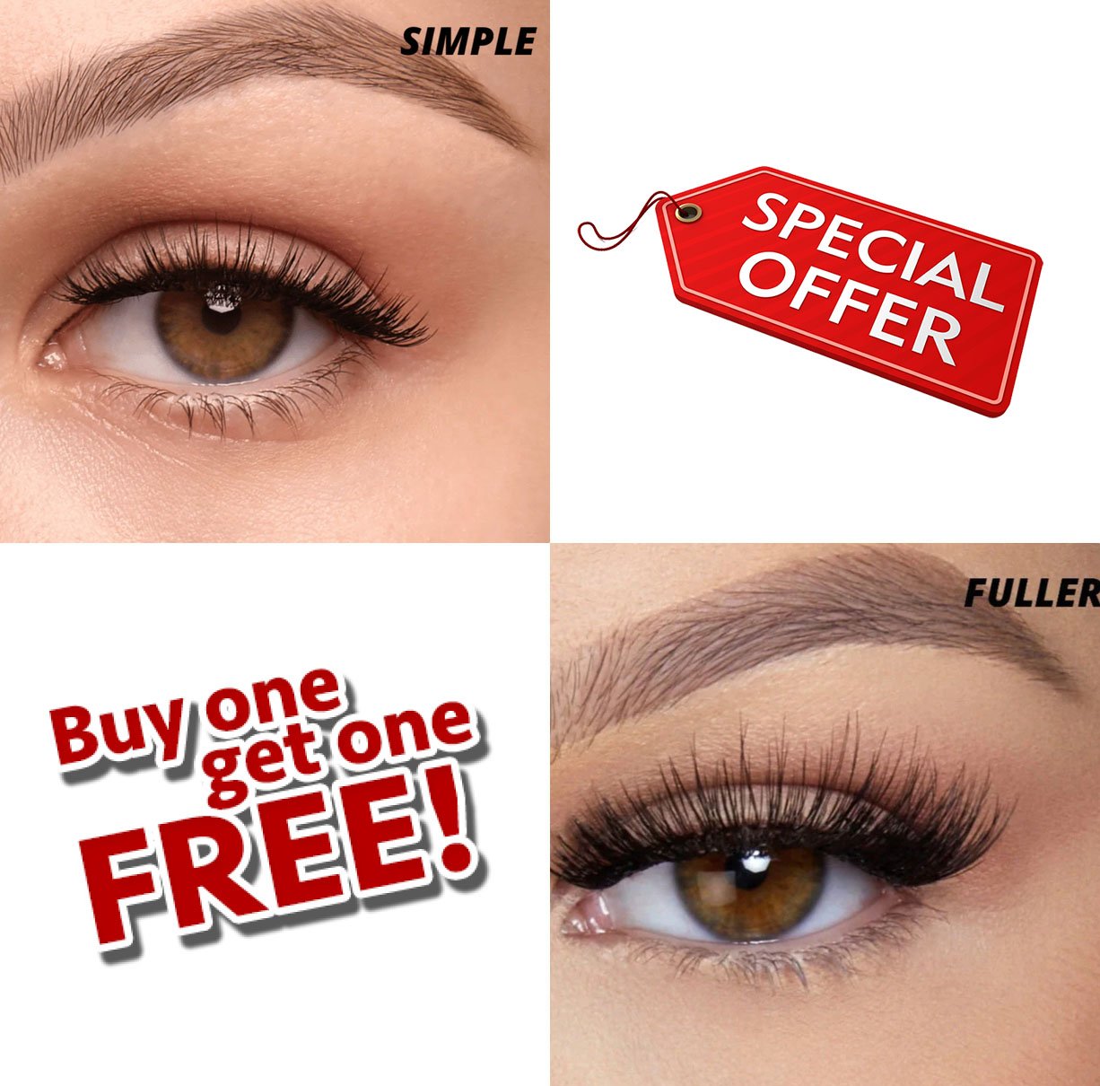 Buy 1 Get 1 Free – Reusable Magnetic Eyelashes