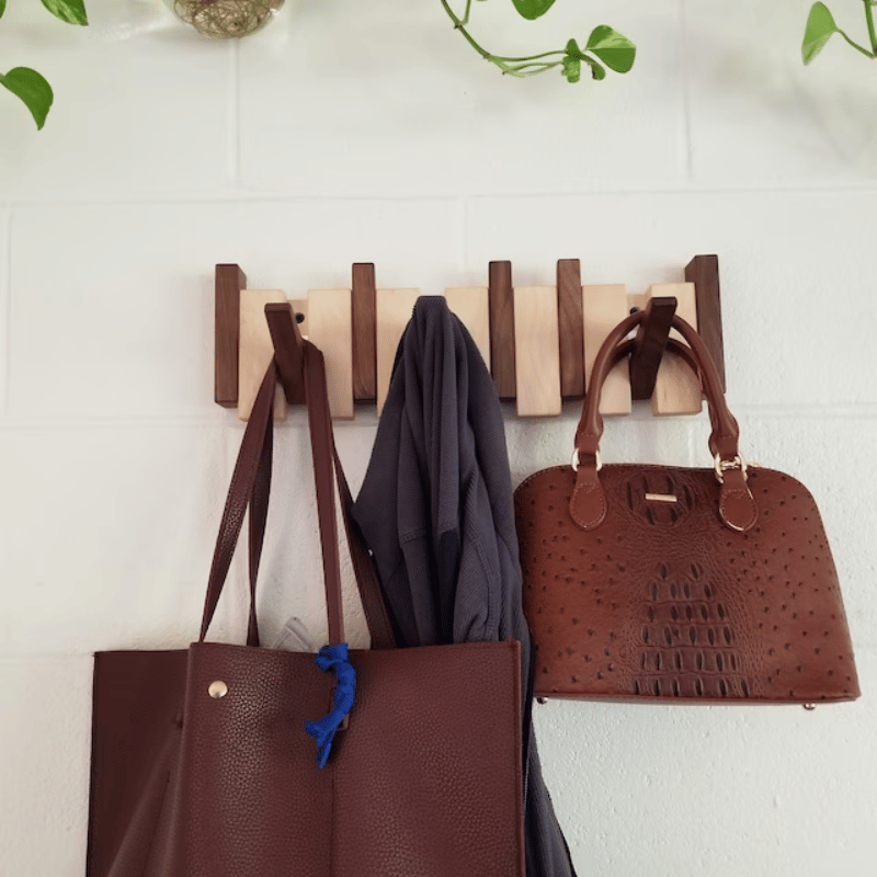 Handmade Wooden Coat Rack