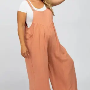 Plus Size Wide Leg Overalls Jumpsuit