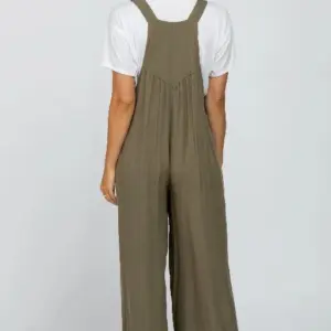 Plus Size Wide Leg Overalls Jumpsuit