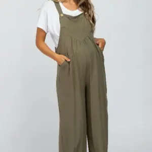 Plus Size Wide Leg Overalls Jumpsuit