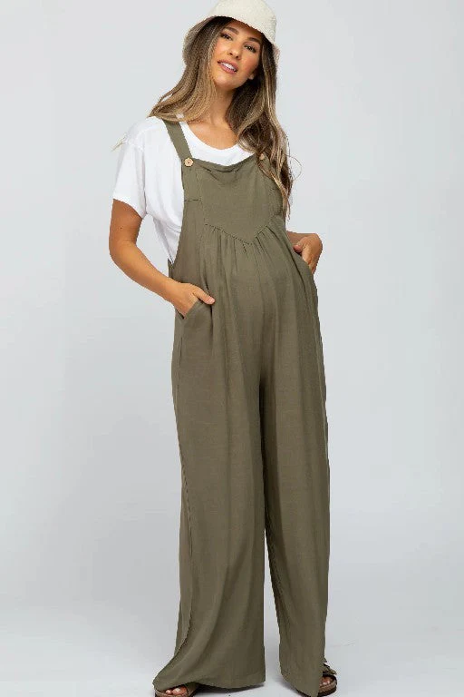 Plus Size Wide Leg Overalls Jumpsuit