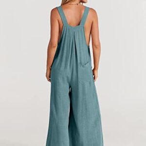 Plus Size Wide Leg Overalls Jumpsuit