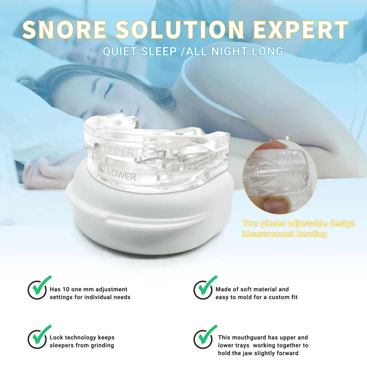 SilentSlumber Mouth Guard: Anti-Snoring Device