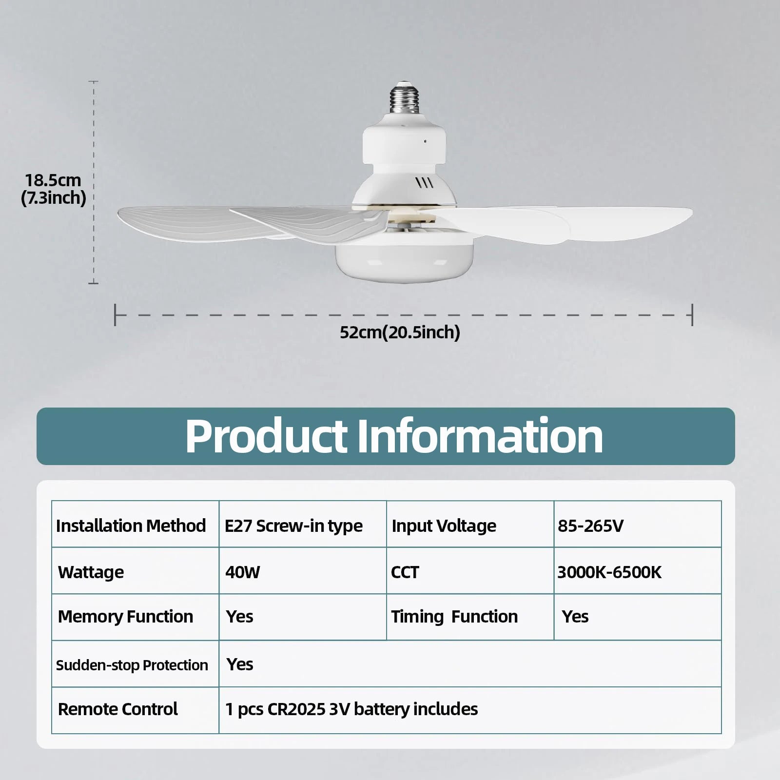 SmartControl Ceiling Fan Light