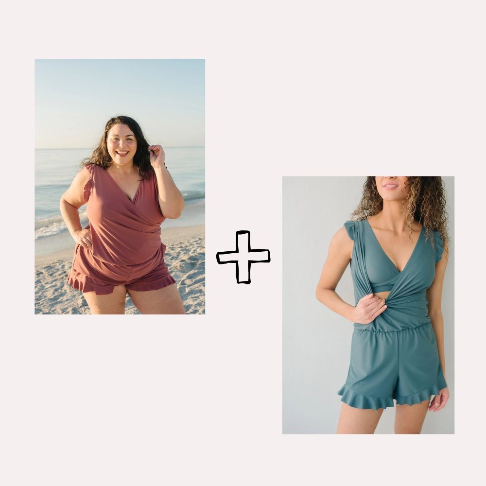 Stellwise – LAST DAY 49% OFF – Built in bra and Leggings Swim Romper