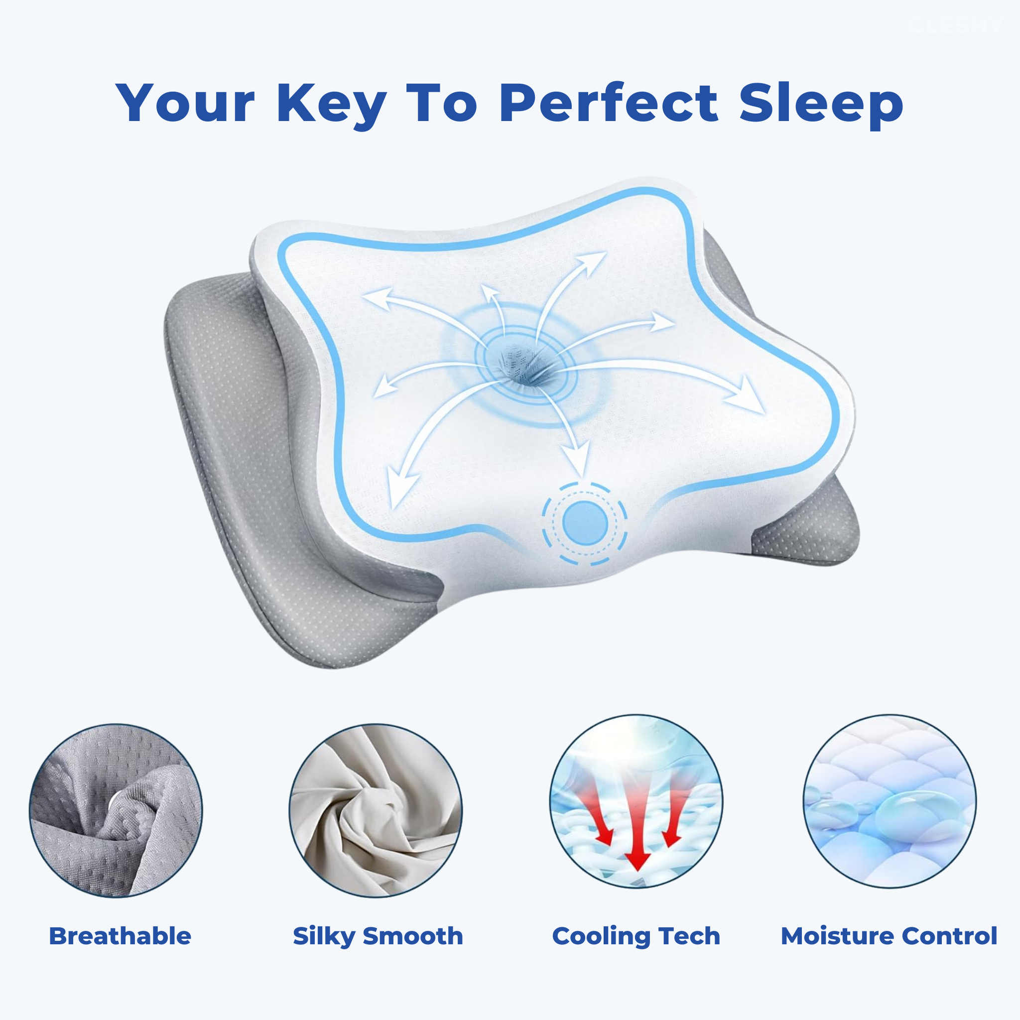 CLESHY  Ergonomic Pillow