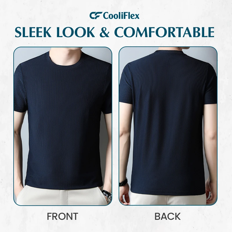 CooliFlex – Breathable Ice Silk Waffle Weave T-shirt