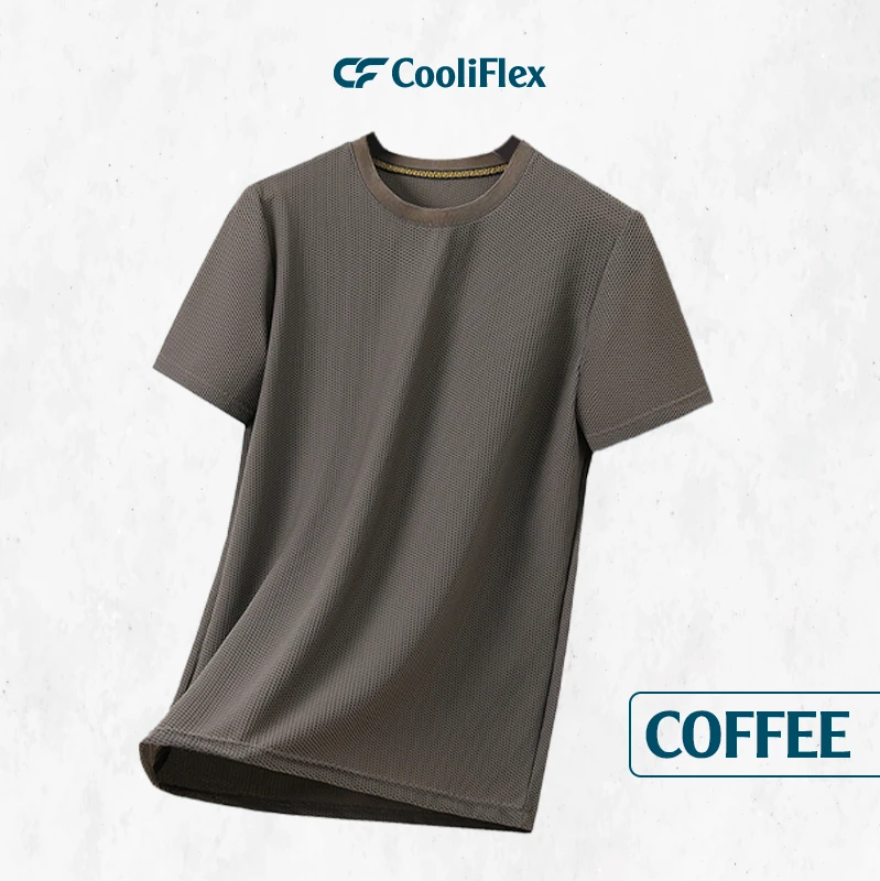 CooliFlex – Breathable Ice Silk Waffle Weave T-shirt