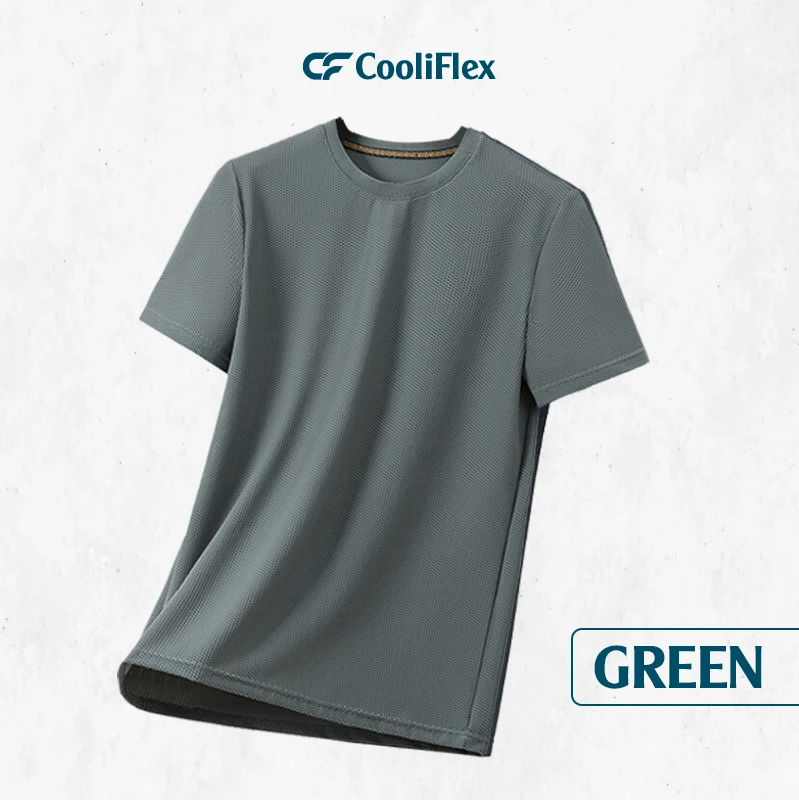 CooliFlex – Breathable Ice Silk Waffle Weave T-shirt