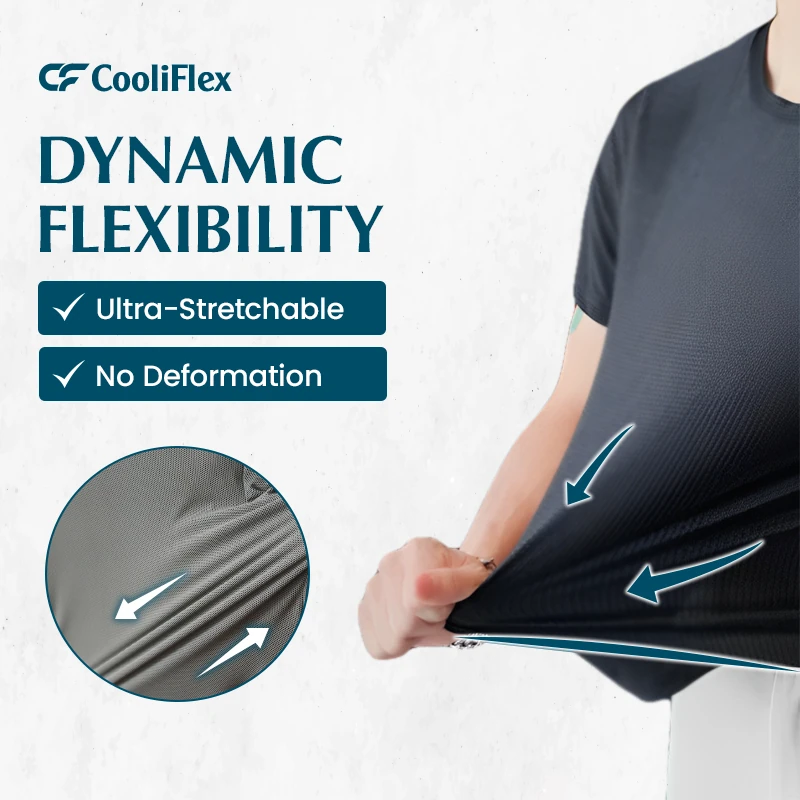 CooliFlex – Breathable Ice Silk Waffle Weave T-shirt