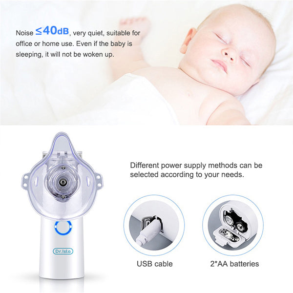 Dr.Isla Nebulizer Portable Machine For Adult Kids Handheld Asthma Inhaler Atomizer