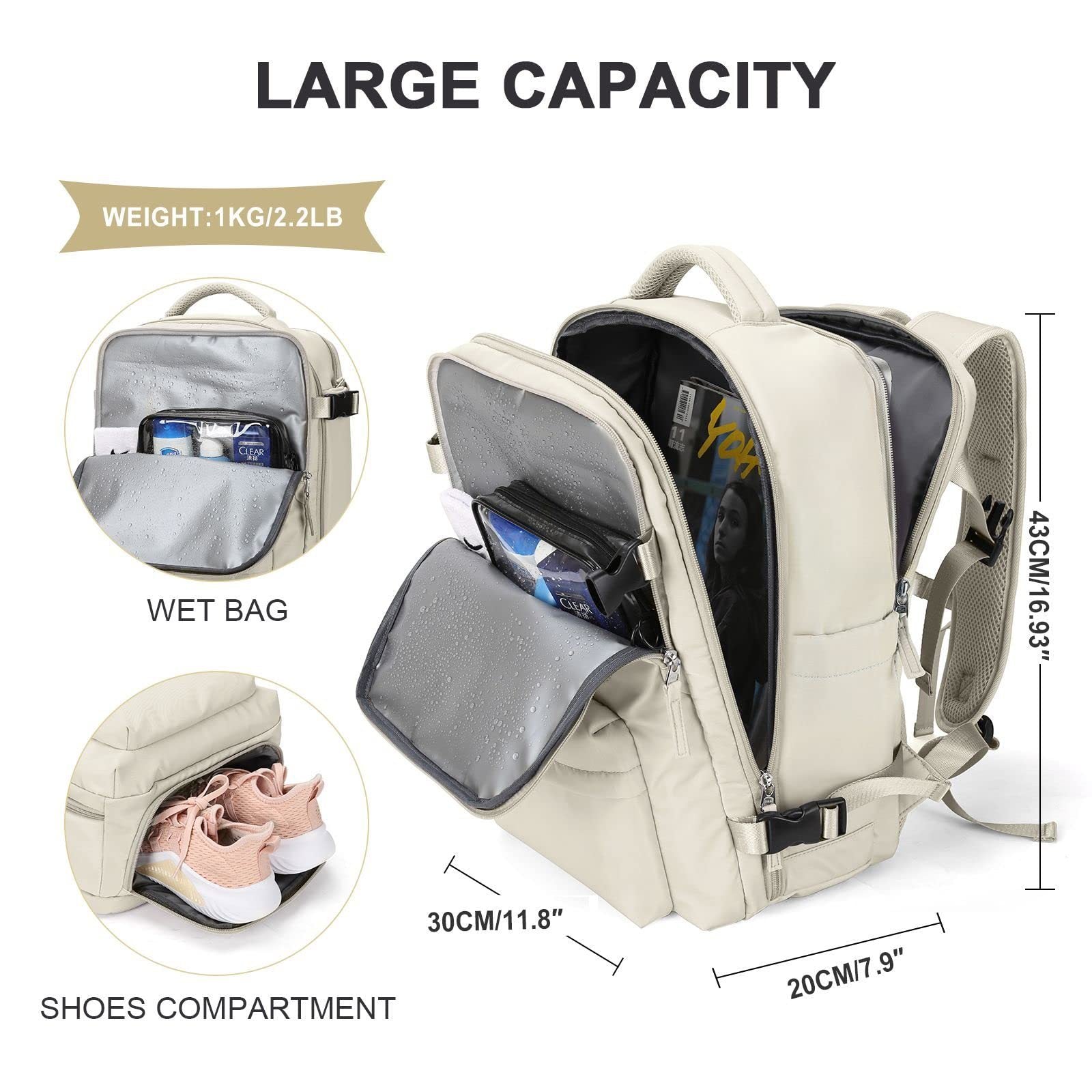 EaseTravel™️ – Waterproof Travel Backpack