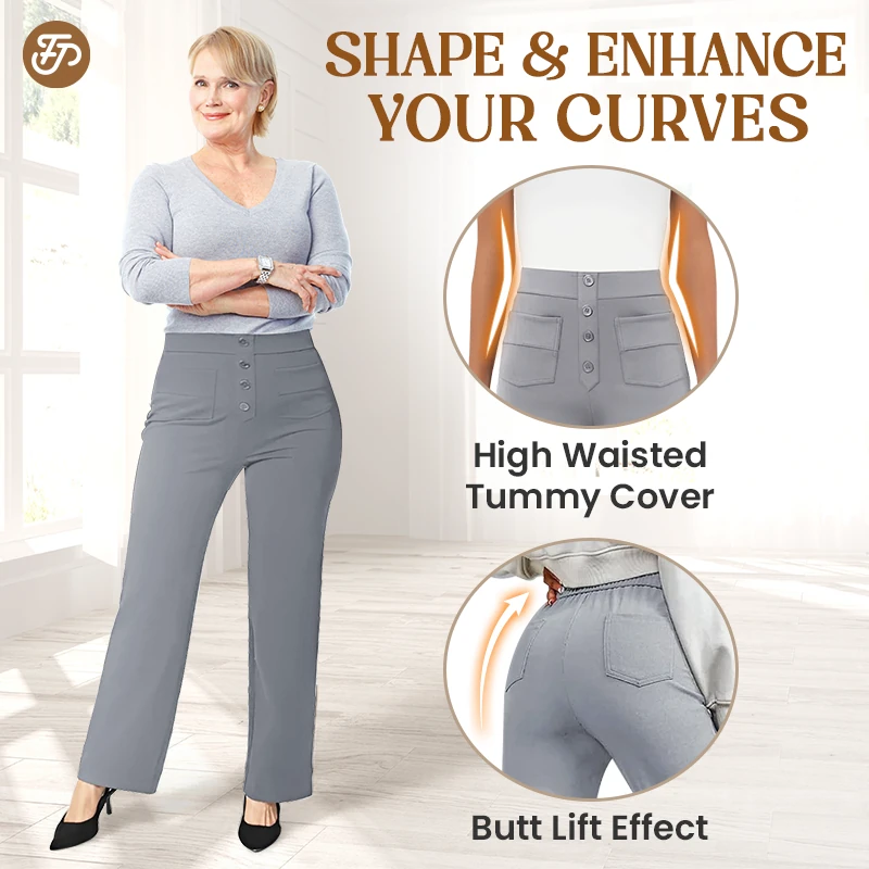 FlexiPants – Women’s Casual High Waist Stretch Pants