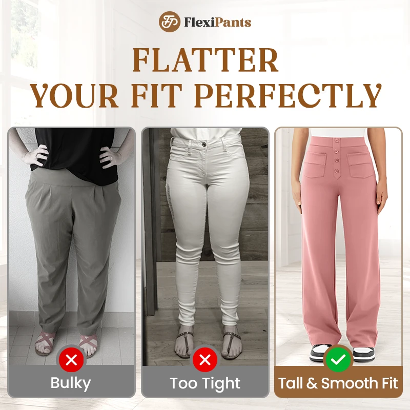 FlexiPants – Women’s Casual High Waist Stretch Pants