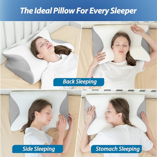 HOMCA Ergonomic Memory Foam Pillow