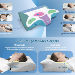 HOMCA Ergonomic Memory Foam Pillow