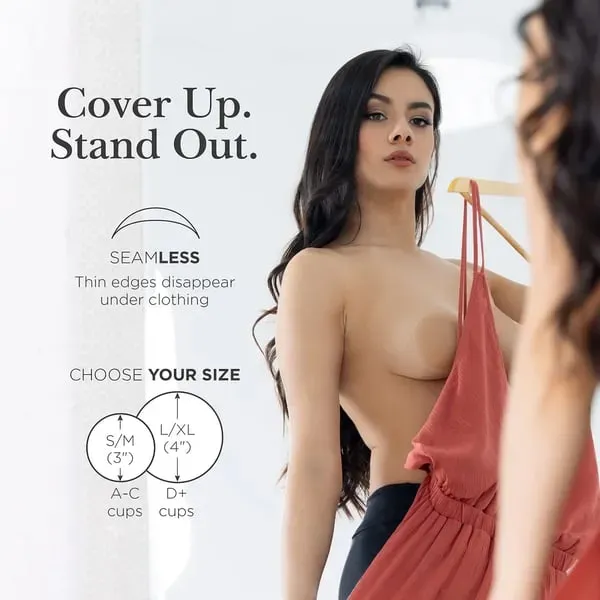 LAST DAY SALE 50% OFF – #1 Bestselling – Go Braless! Seamless Cake Covers (Latex-free and 100% Medical Silicone)