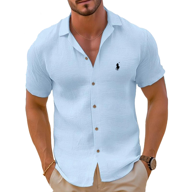 Men’s Cotton And Linen Comfortable Shirt