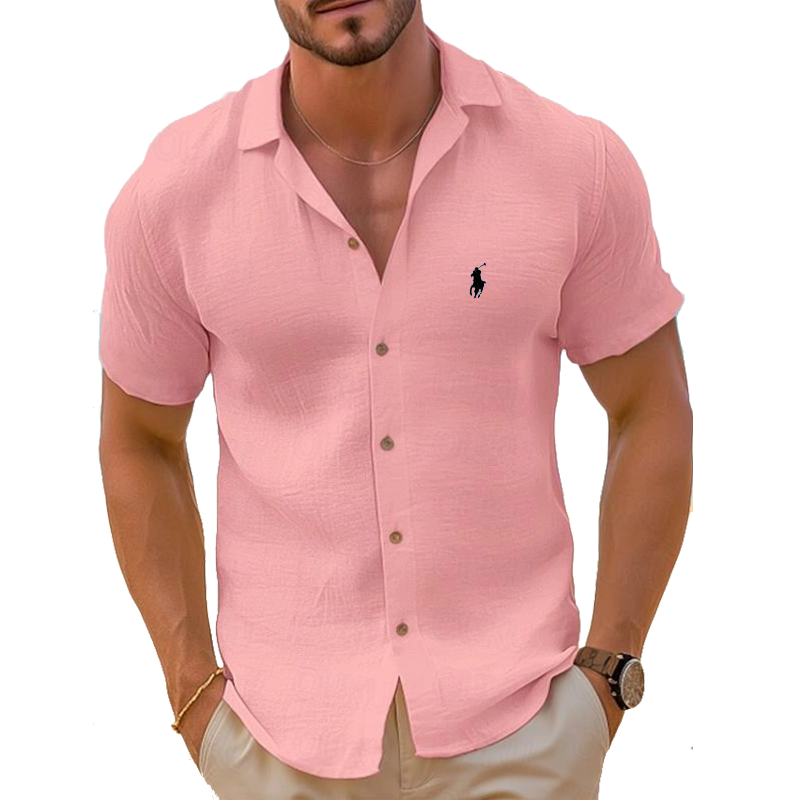 Men’s Cotton And Linen Comfortable Shirt