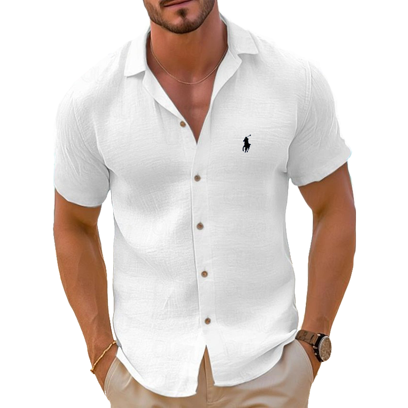 Men’s Cotton And Linen Comfortable Shirt