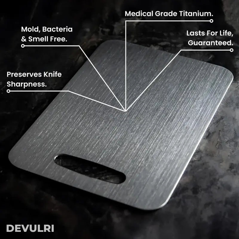 TitanBoard – Pure Titanium Cutting Board