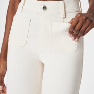 Tummy Control Cropped Wide-Leg Jeans