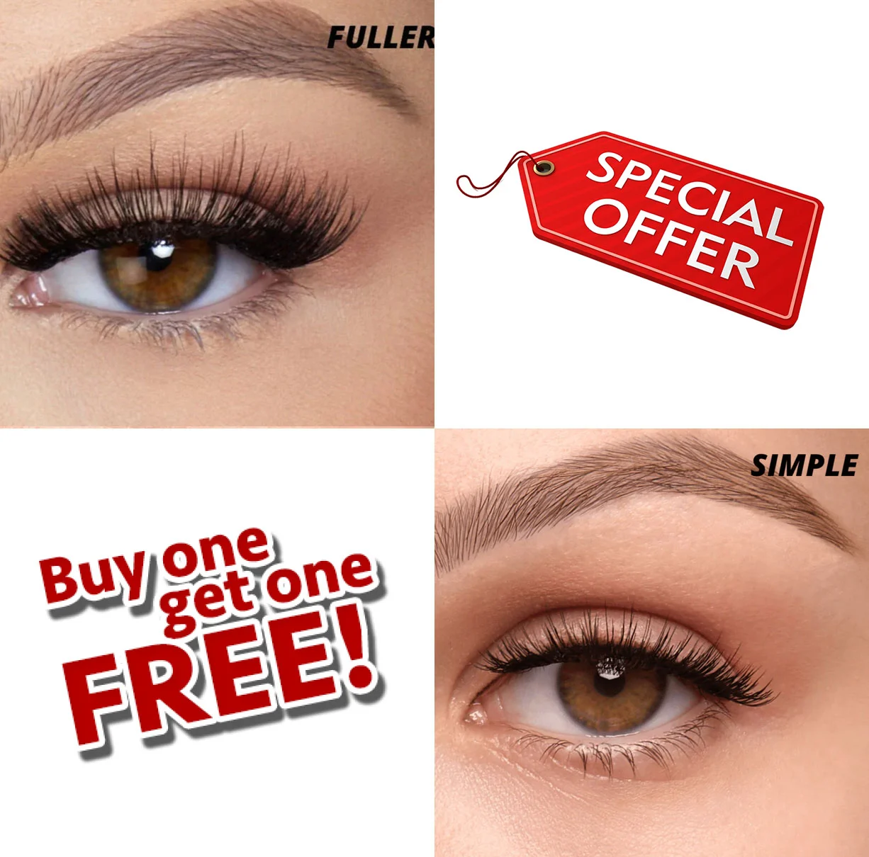 Buy 1 Get 1 Free – Reusable Magnetic Eyelashes