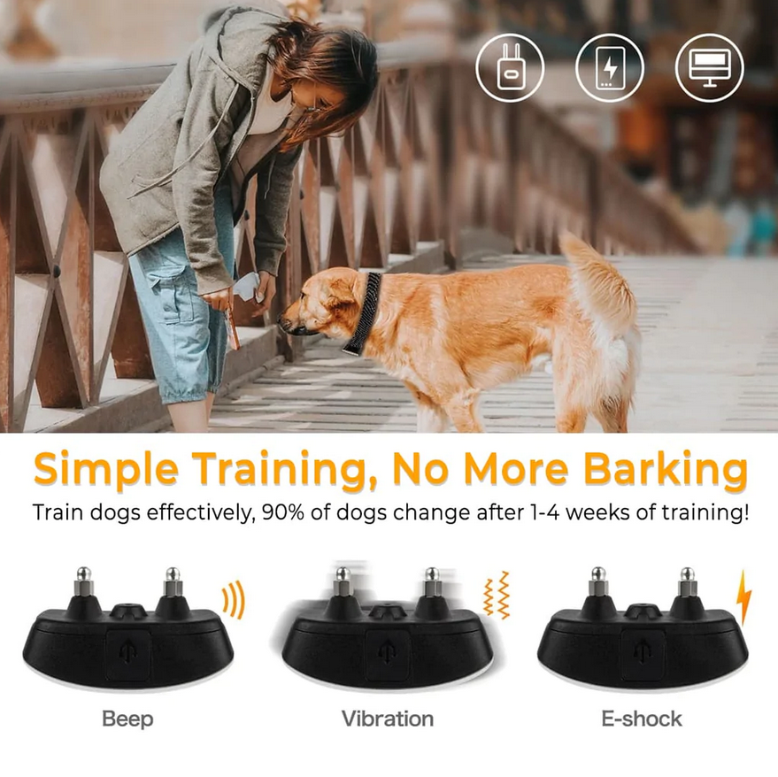 Rechargeable Anti Barking Collar For Dogs