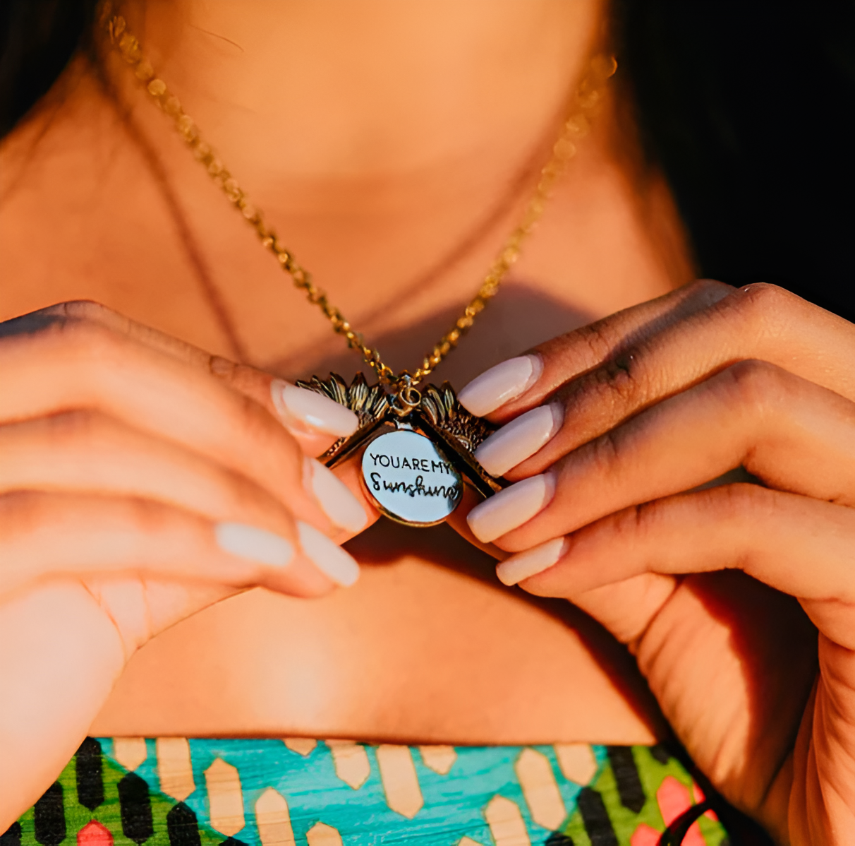 Sunflower Pendant Necklace