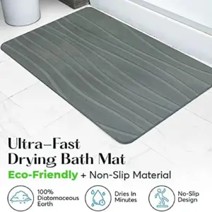 Avura Stone Bath Mat | Anti Slip | Anti Bacterial